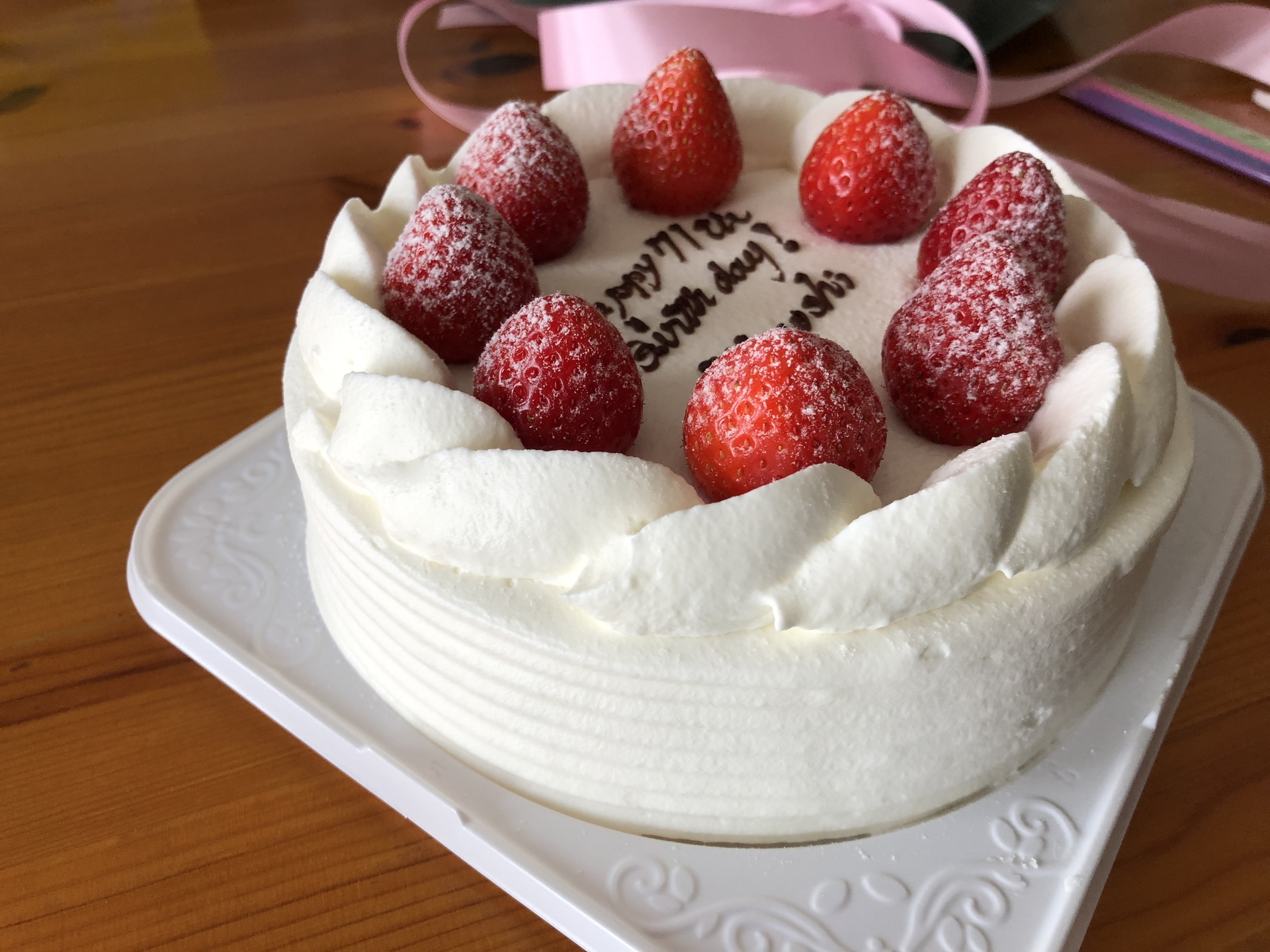 誕生日でパテスリーロンシャンのケーキを買ってきた Ogu S Blog かずさ便り ちょっとだけpcの話も