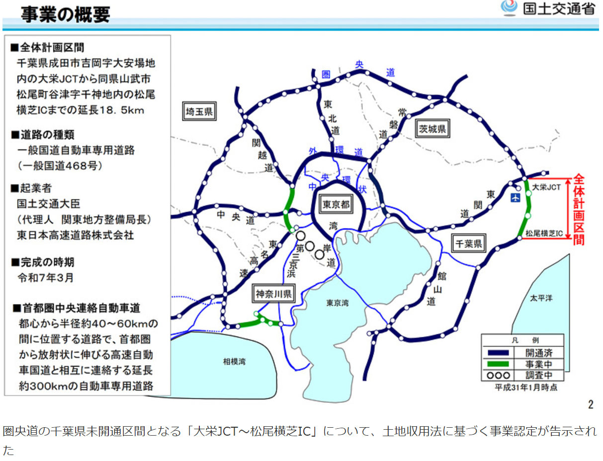 圏央道千葉地区の未開通区間の開通目標は 25年3月 Ogu S Blog かずさ便り ちょっとだけpcの話も